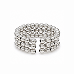 Load image into Gallery viewer, Japanese 3 Row Flexible Platinum Ring for Women JL PT 1499
