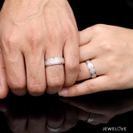 Load image into Gallery viewer, Platinum Unisex Couple Bands JL PT 1501
