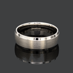Load image into Gallery viewer, 7mm Beveled Edges Platinum Ring for Men JL PT 1505
