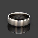 Load image into Gallery viewer, 7mm Beveled Edges Platinum Ring for Men JL PT 1505
