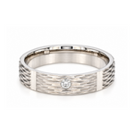 Load image into Gallery viewer, Platinum Love Bands Men's Plain &amp; Women Diamond JL PT 1506
