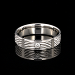Load image into Gallery viewer, Platinum Love Bands Men's Plain &amp; Women Diamond JL PT 1506
