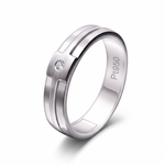 Load image into Gallery viewer, Platinum Engagement Couple Rings with Diamonds JL PT 456
