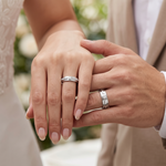 Load image into Gallery viewer, Harmony Platinum Couple Rings with Diamonds JL PT 530
