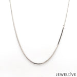 Load image into Gallery viewer, 1mm Plain Japanese Platinum Square Snake Chain JL PT 747-A   Jewelove
