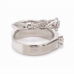 Load image into Gallery viewer, Platinum Solitaire Couple Rings JL PT 983
