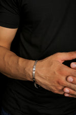 Load image into Gallery viewer, Platinum &amp; Rose Gold Bracelet for Men JL PTB 1091   Jewelove.US

