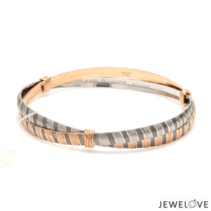 Platinum Rose Gold Bangle for Women JL PTB 1245
