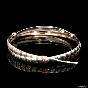 Platinum Rose Gold Bangle for Women JL PTB 1245