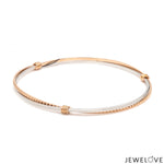 Load image into Gallery viewer, Platinum Rose Gold Bangle for Women JL PTB 1246
