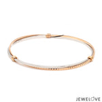 Load image into Gallery viewer, Platinum Rose Gold Bangle for Women JL PTB 1246
