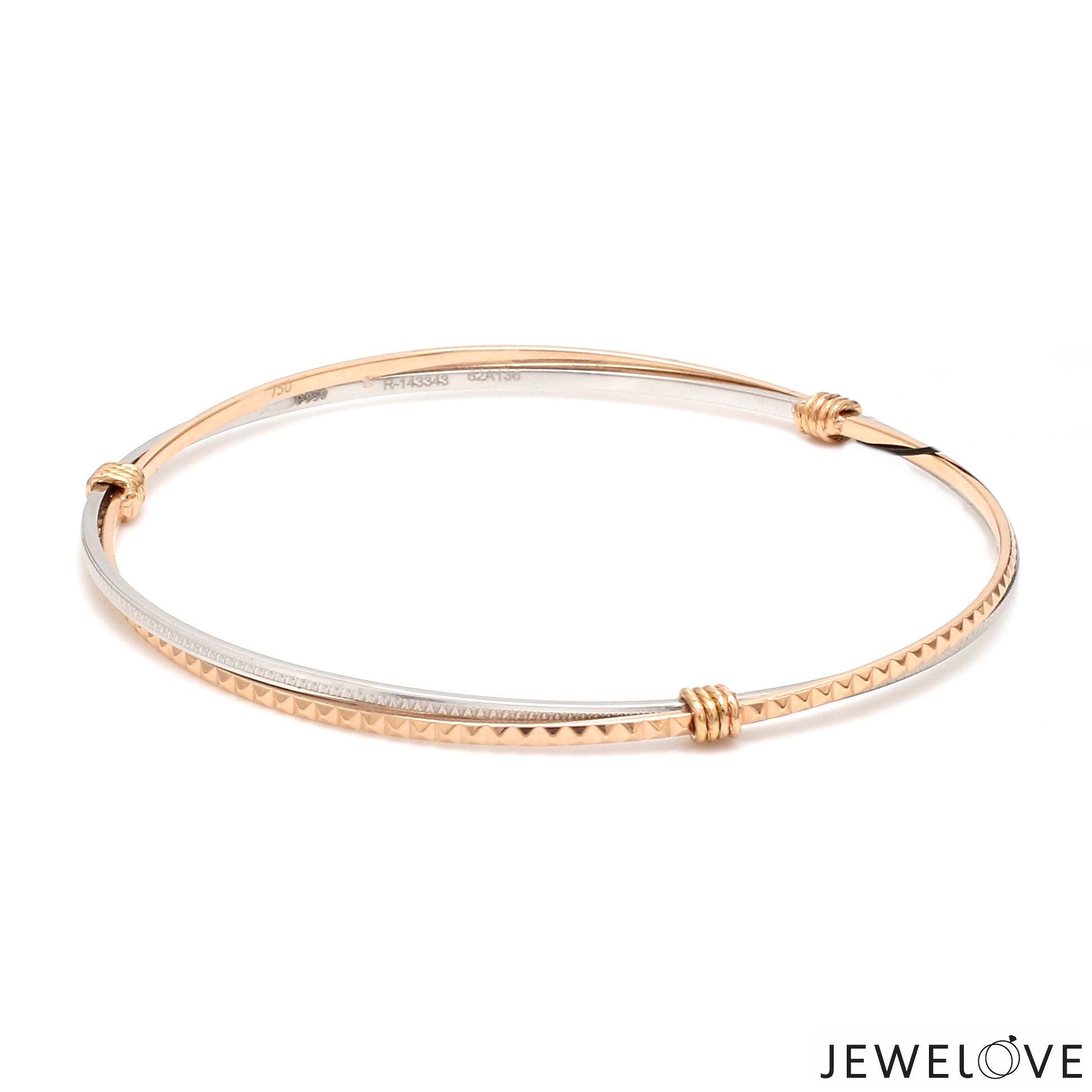 Platinum Rose Gold Bangle for Women JL PTB 1246