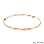 Load image into Gallery viewer, Platinum Rose Gold Bangle for Women JL PTB 1246
