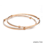 Load image into Gallery viewer, Platinum Rose Gold Bangle for Women JL PTB 1246
