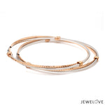 Load image into Gallery viewer, Platinum Rose Gold Bangle for Women JL PTB 1246
