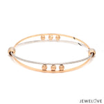 Load image into Gallery viewer, Platinum Rose Gold Bangle for Women JL PTB 1247
