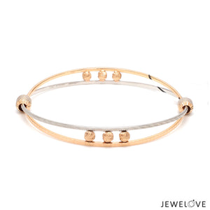 Platinum Rose Gold Bangle for Women JL PTB 1247