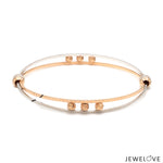 Load image into Gallery viewer, Platinum Rose Gold Bangle for Women JL PTB 1247
