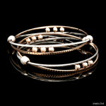 Load image into Gallery viewer, Platinum Rose Gold Bangle for Women JL PTB 1247
