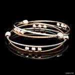 Load image into Gallery viewer, Platinum Rose Gold Bangle for Women JL PTB 1247
