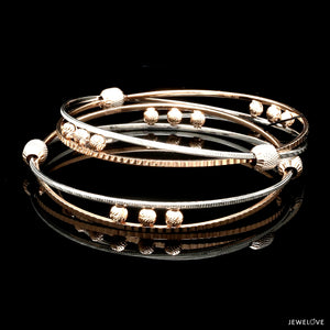 Platinum Rose Gold Bangle for Women JL PTB 1247