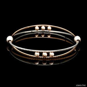 Platinum Rose Gold Bangle for Women JL PTB 1247
