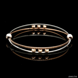 Platinum Rose Gold Bangle for Women JL PTB 1247