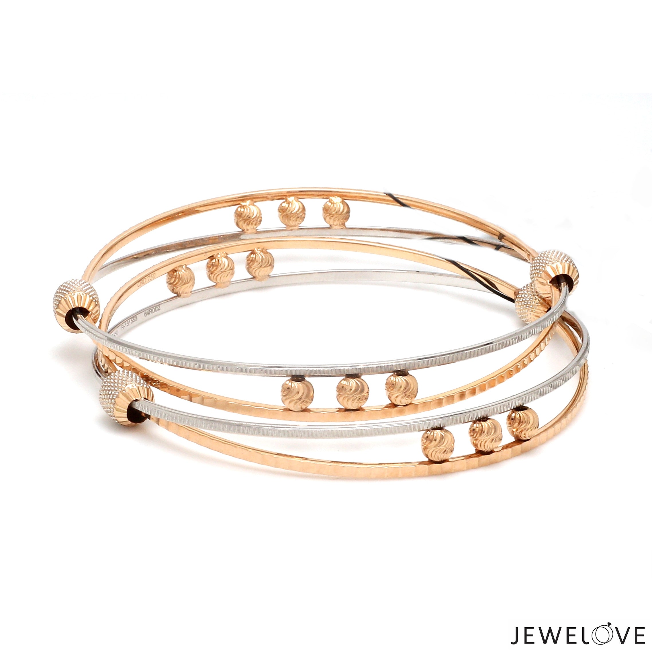 Platinum Rose Gold Bangle for Women JL PTB 1247