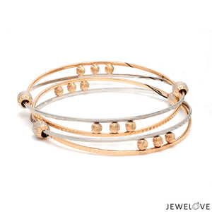 Platinum Rose Gold Bangle for Women JL PTB 1247