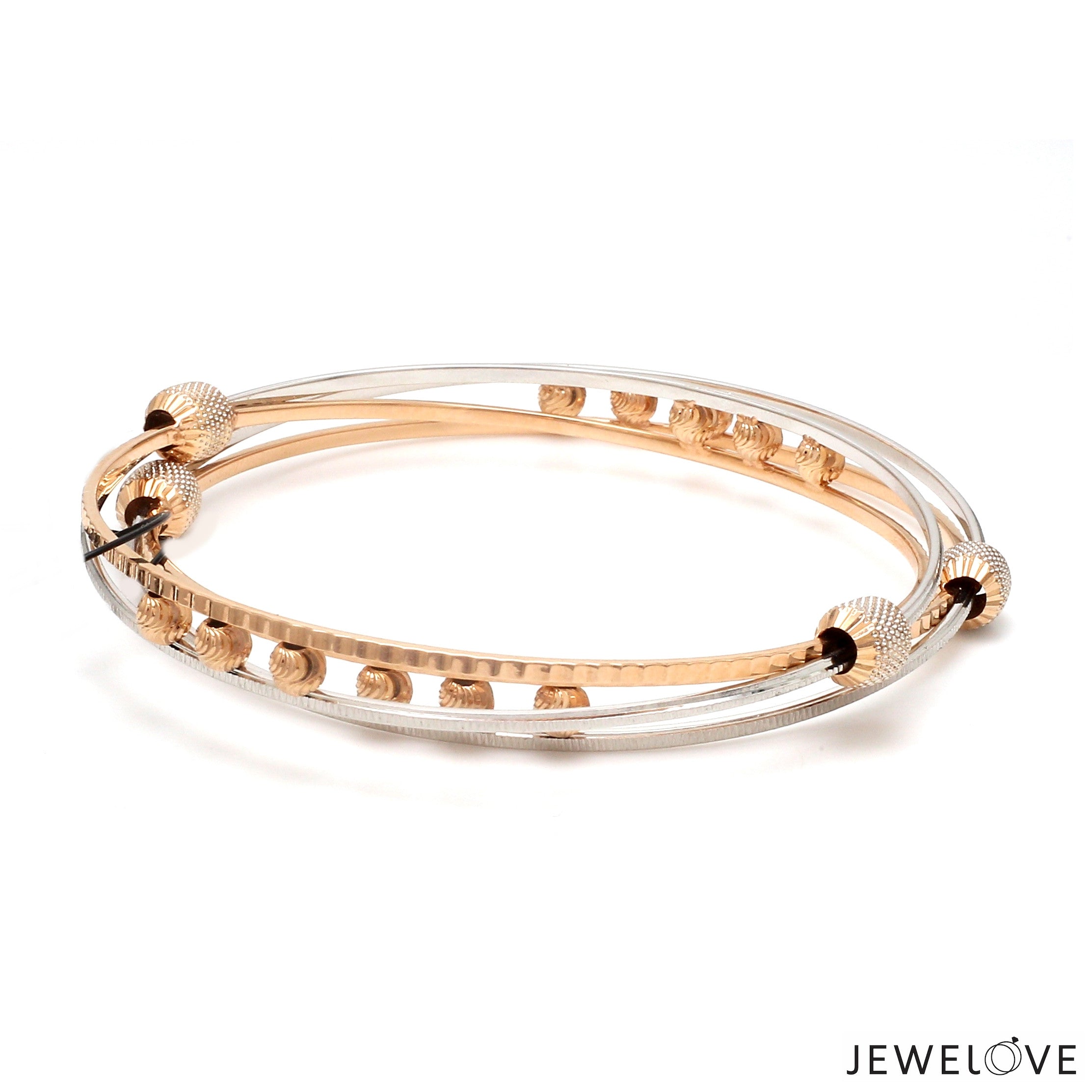 Platinum Rose Gold Bangle for Women JL PTB 1247