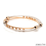 Load image into Gallery viewer, Platinum Rose Gold Bangle for Women JL PTB 1247
