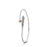 Load image into Gallery viewer, Evara Platinum Rose Gold Diamond Bracelet for Women JL PTB 1268   Jewelove.US
