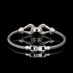 Load image into Gallery viewer, 13mm Plain Platinum Bracelet for Men JL PTB 1342-A
