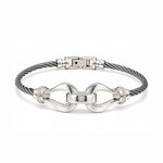 Load image into Gallery viewer, 13mm Plain Platinum Bracelet for Men JL PTB 1342-A
