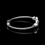 Load image into Gallery viewer, 13mm Plain Platinum Bracelet for Men JL PTB 1342-A
