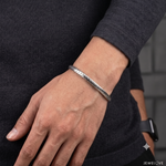 Load image into Gallery viewer, Men of Platinum | 5mm Platinum Snake Bracelet for Men JL PTB 1348
