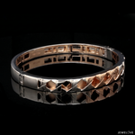 Load image into Gallery viewer, Men of Platinum | 7.75mm Platinum Rose Gold Bracelet for Men JL PTB 1352
