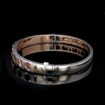 Load image into Gallery viewer, Men of Platinum | 7.75mm Platinum Rose Gold Bracelet for Men JL PTB 1352
