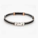 Load image into Gallery viewer, Platinum Rose Gold Bracelet for Men JL PTB 1357
