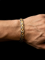 Load image into Gallery viewer, 7mm Platinum Rose Gold Bracelet for Men JL PTB 1363
