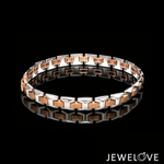 Load image into Gallery viewer, 7mm Platinum Rose Gold Bracelet for Men JL PTB 1363
