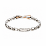 Load image into Gallery viewer, Platinum Rose Gold Bracelet for Men JL PTB 1364
