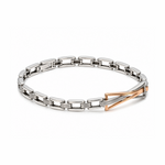 Load image into Gallery viewer, Platinum Rose Gold Bracelet for Men JL PTB 1364
