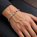 Load image into Gallery viewer, Men of Platinum | 6mm Platinum Rose Gold Bracelet for Men JL PTB 1365
