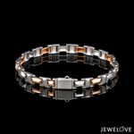 Load image into Gallery viewer, Men of Platinum | 6mm Platinum Rose Gold Bracelet for Men JL PTB 1365
