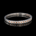 Load image into Gallery viewer, 6.75mm Platinum Rose Gold Bracelet for Men JL PTB 1380
