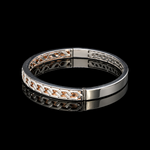 Load image into Gallery viewer, 6.75mm Platinum Rose Gold Bracelet for Men JL PTB 1380

