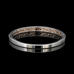 Load image into Gallery viewer, 6.75mm Platinum Rose Gold Bracelet for Men JL PTB 1380
