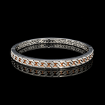 Load image into Gallery viewer, 6.75mm Platinum Rose Gold Bracelet for Men JL PTB 1380
