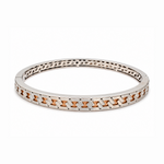 Load image into Gallery viewer, 6.75mm Platinum Rose Gold Bracelet for Men JL PTB 1380

